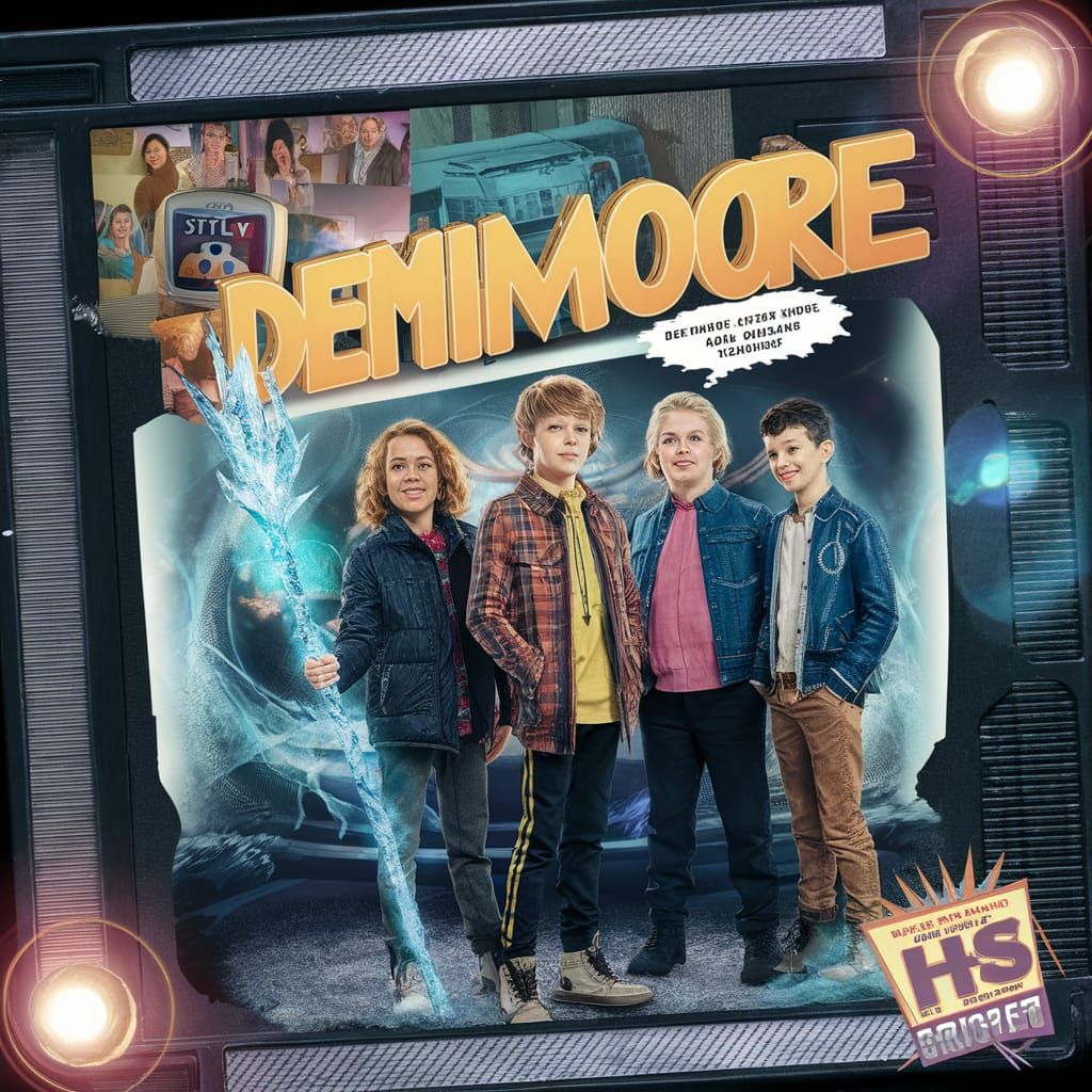 Vintage 80s Portrait of Brat Pack-Inspired Cast