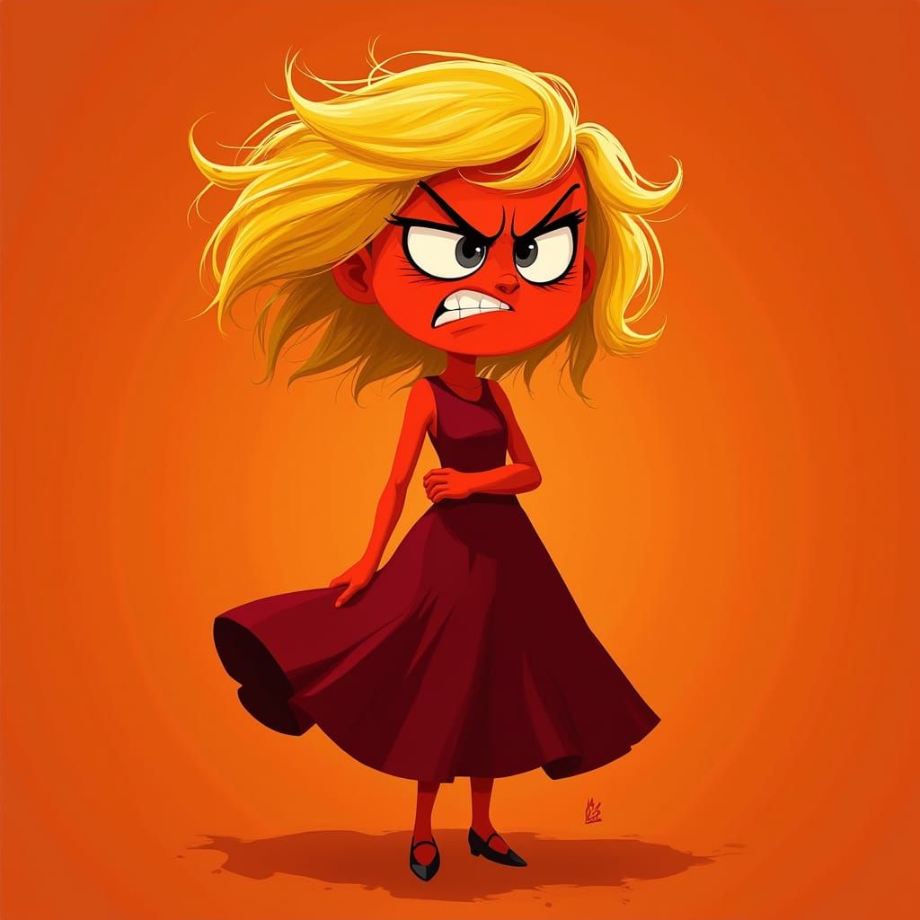 Surreal Disney-Inspired Portrait of a Fierce Female Characte...