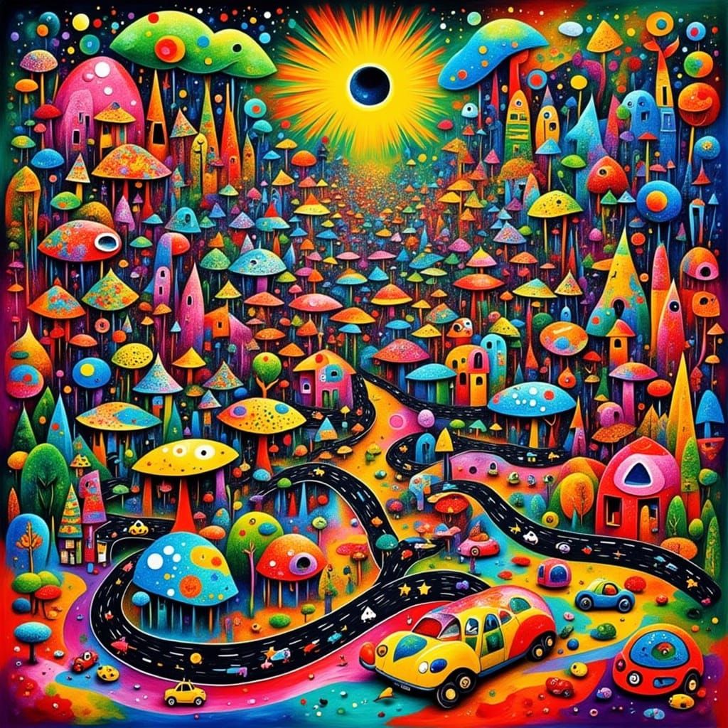 Surreal Psychedelic Candyland Vacation