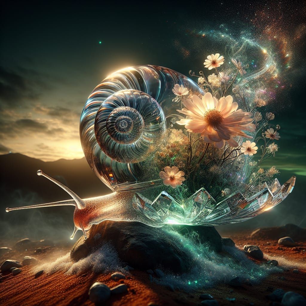 Magical Night Desert Snail v2