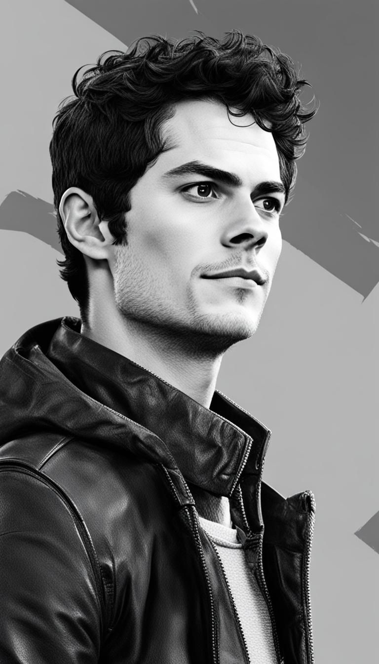 Realistic Digital Portrait of Dylan O'Brien