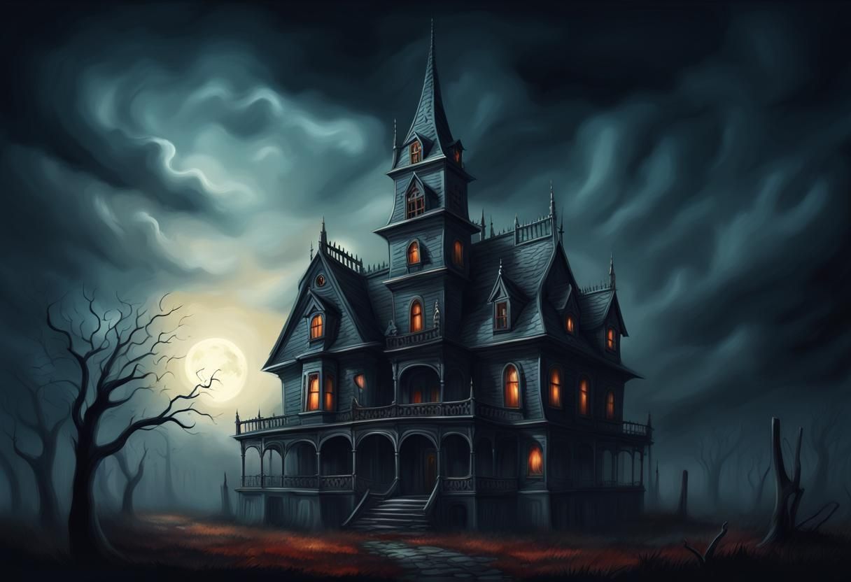 scary ghost house