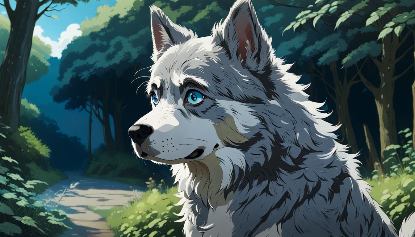 Stormy the Dog: Studio Ghibli Anime Visual