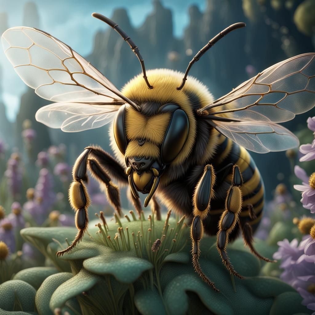 Bee Gees Metamorphosis: A Surreal Digital Painting