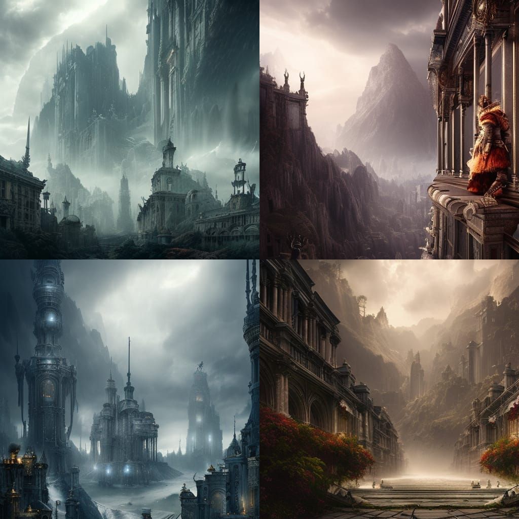 Epic Cinematic Niflheim Digital Matte Painting