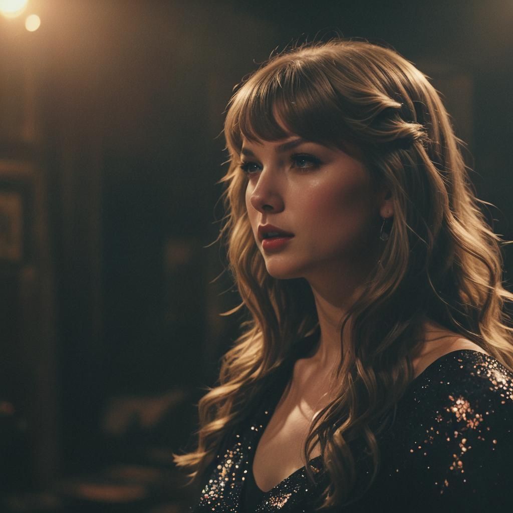 Taylor Swift in Atmospheric, Cinematic Lighting