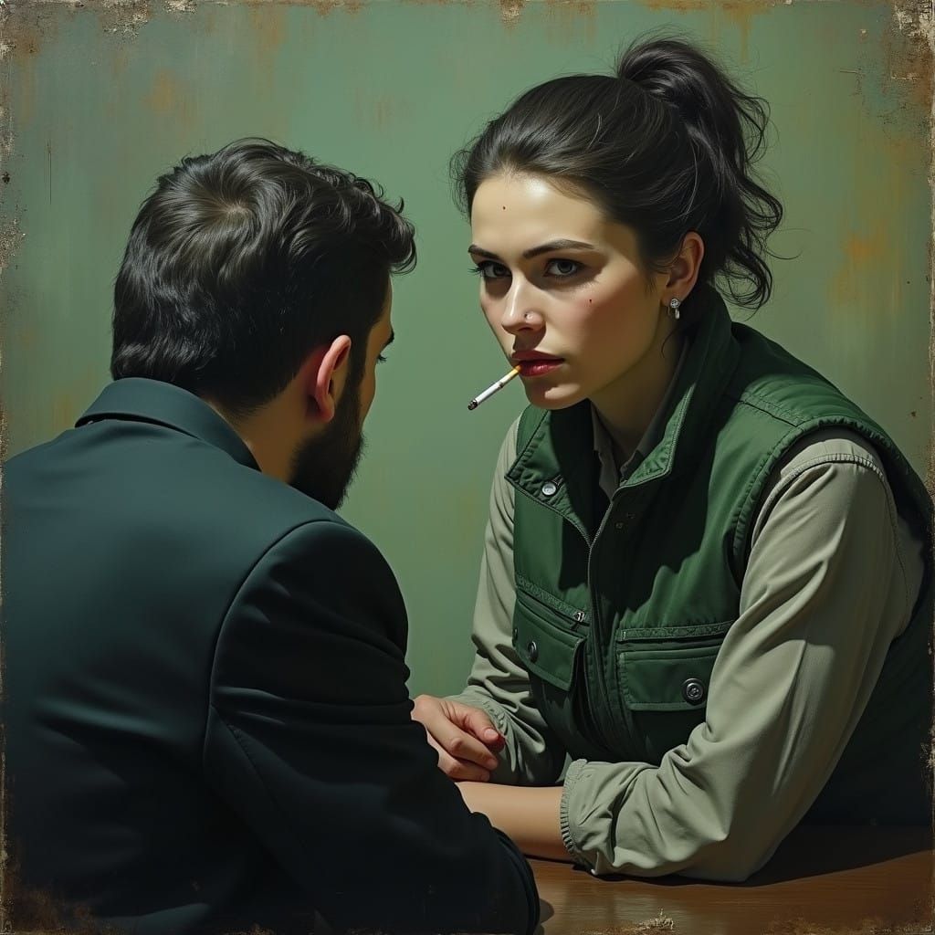 A Mysterious Omon Woman in Interrogation