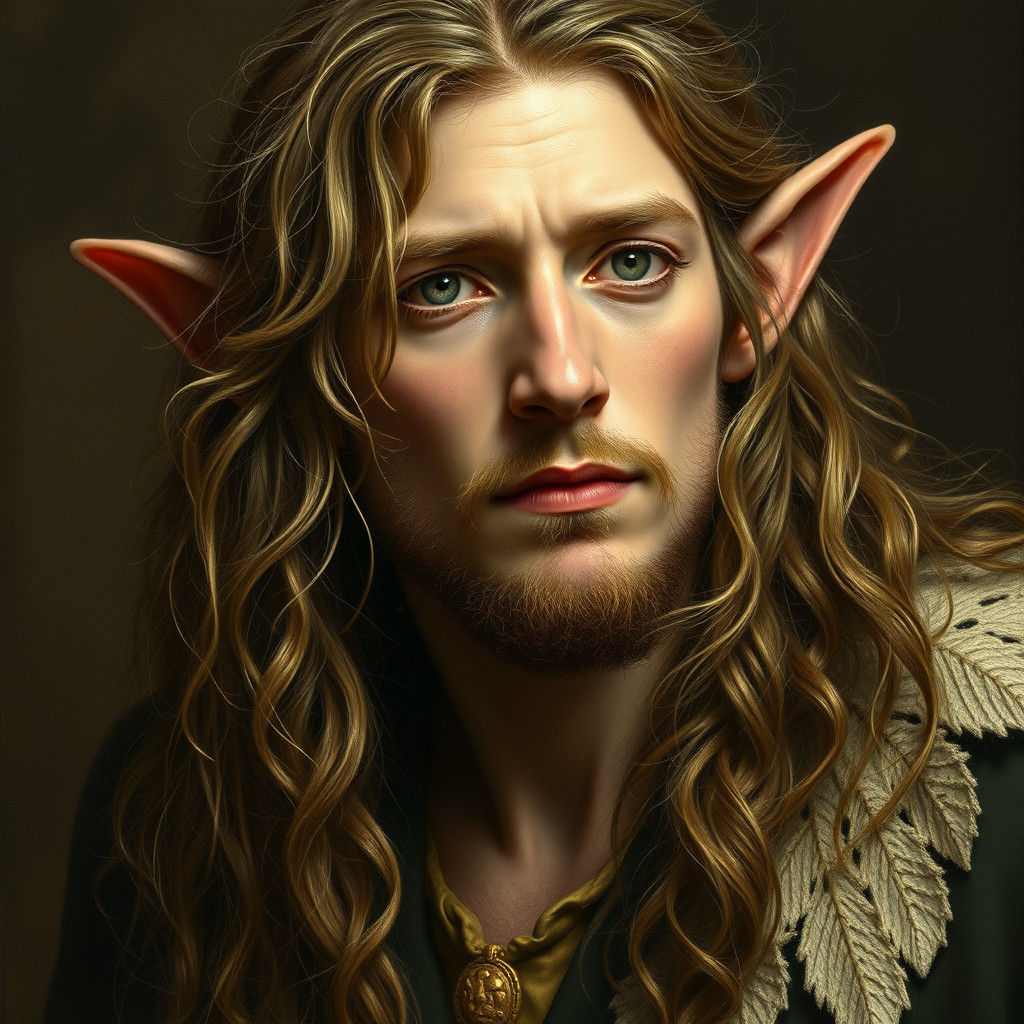 Elven Man in Baroque Style