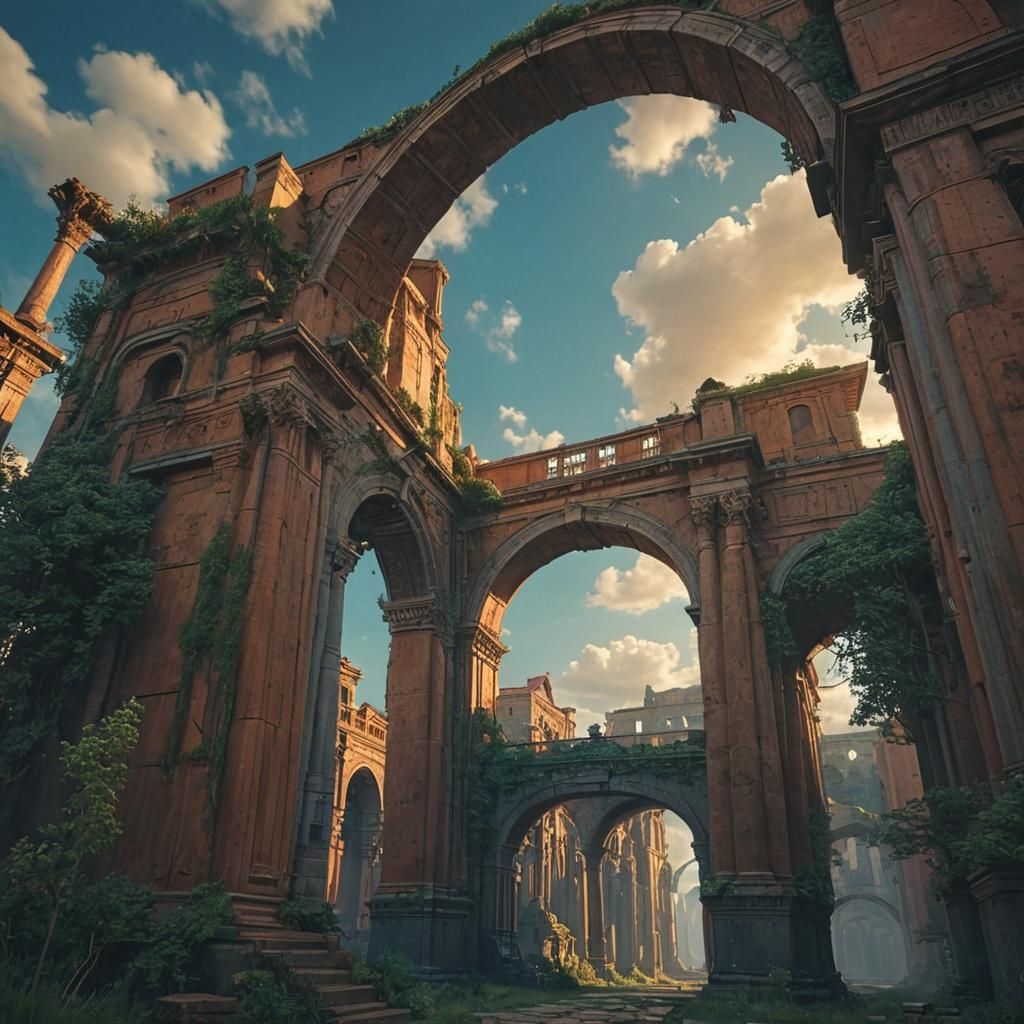 Roman Architecture in Sci-Fi Concept Art