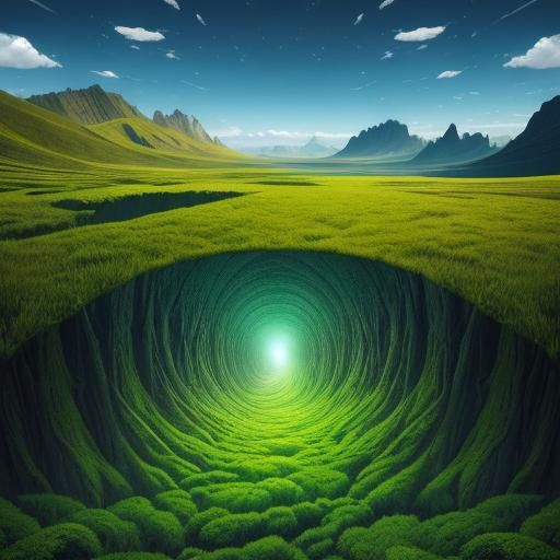 Optical Illusion Layerscape with Hidden Images