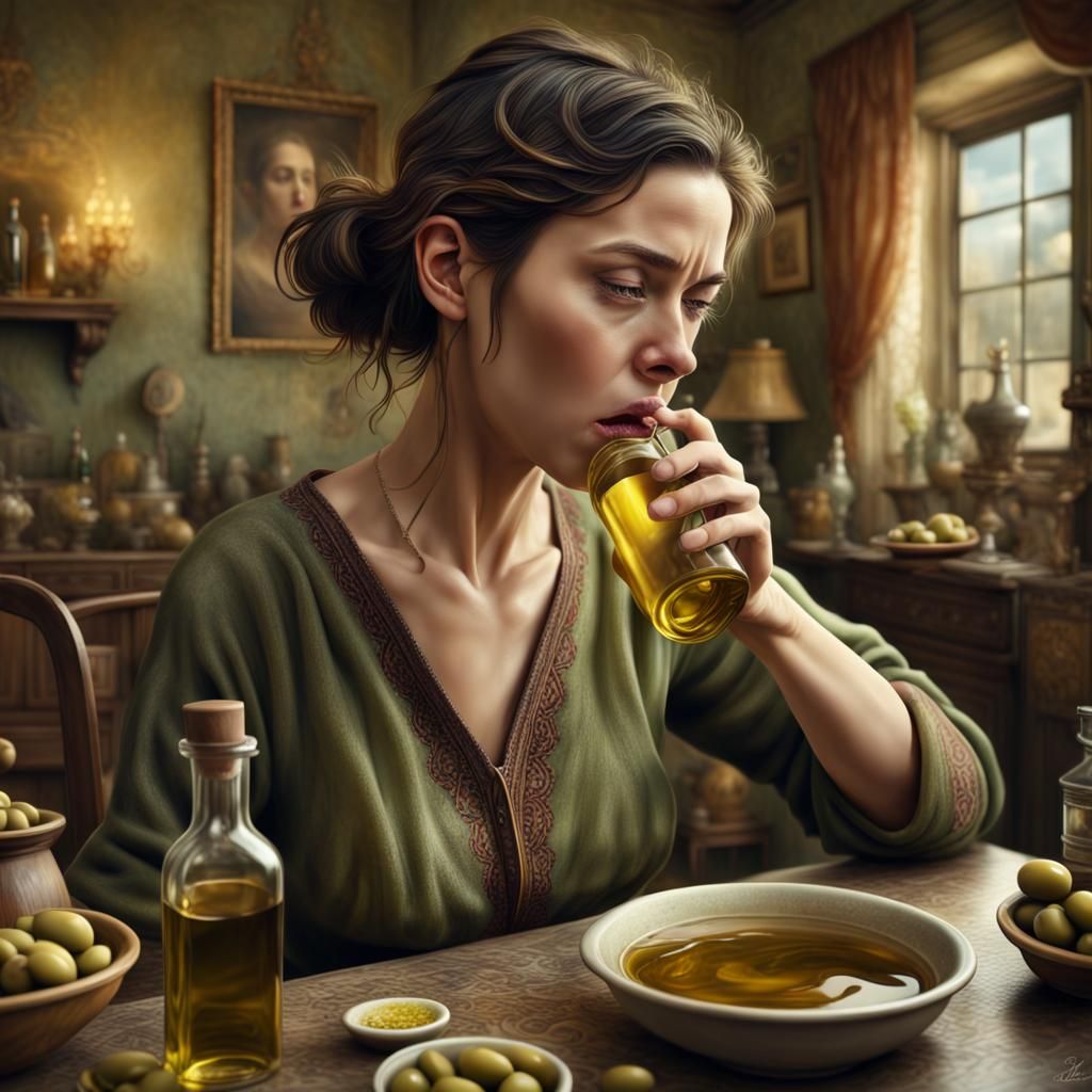 Woman's Compulsion: An Olive Oil Addiction
