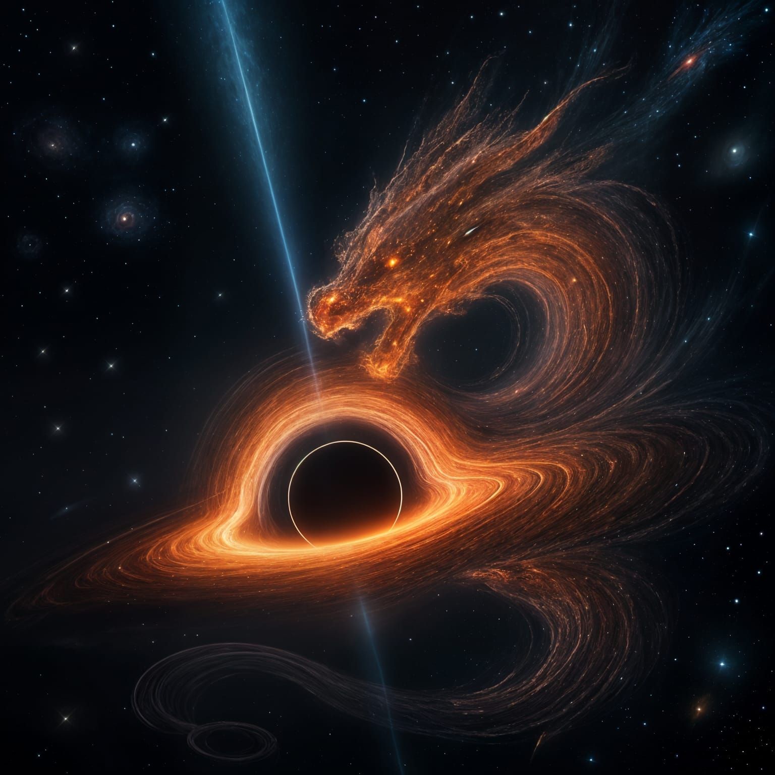 Rotating Kerr Black Hole with Cosmic Dragon