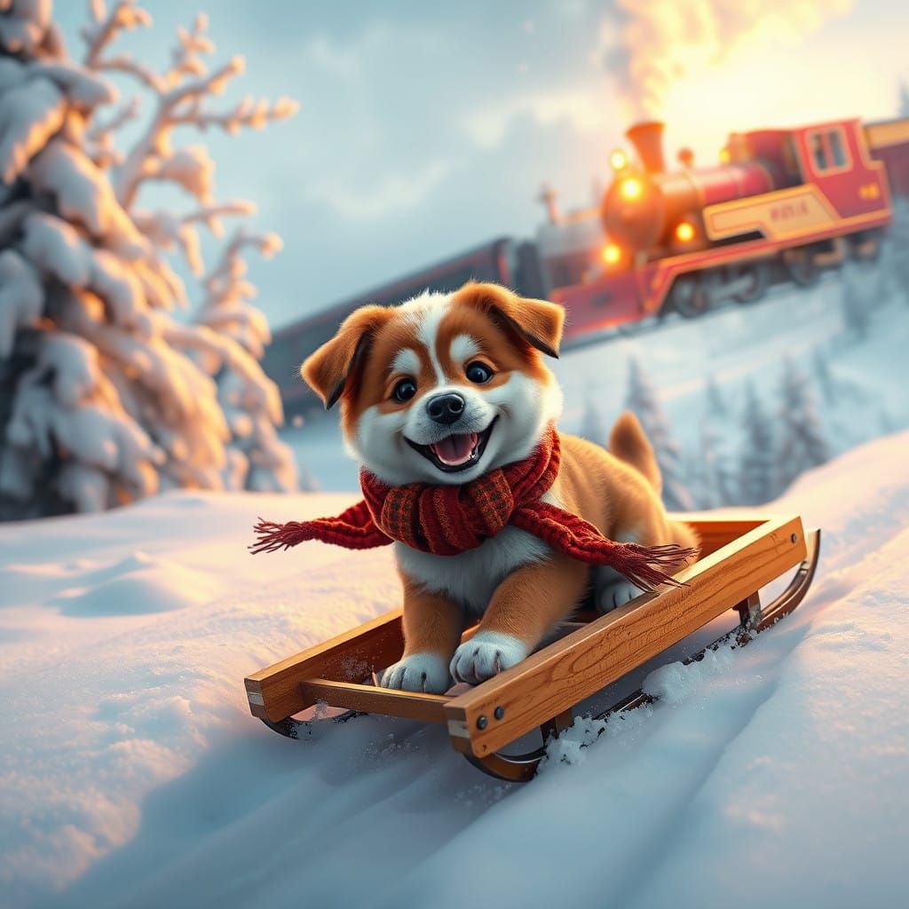 Fantastical Winter Wonderland Scene