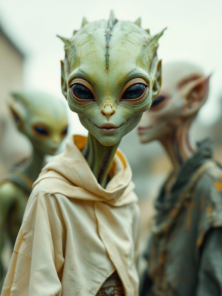 Photorealistic Aliens in Exotic Fashion: A Portrait