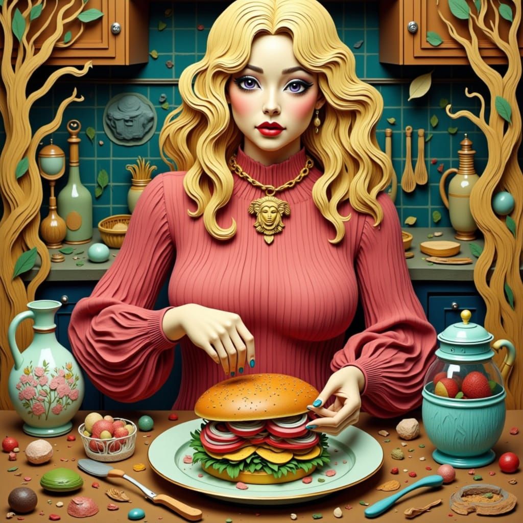 She’s serving looks and layers—equal parts haute couture and haute cuisine. In this kitchen, fashion meets flavor and ev...