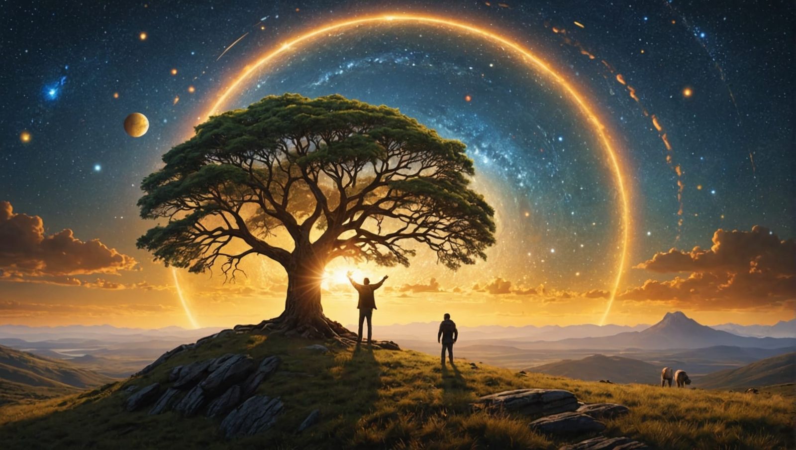 Abstract Circle of Life of Universe