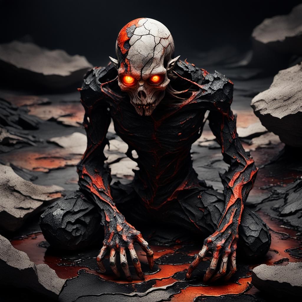 Twisted Dark Fantasy Sculpture in Earthy Tones