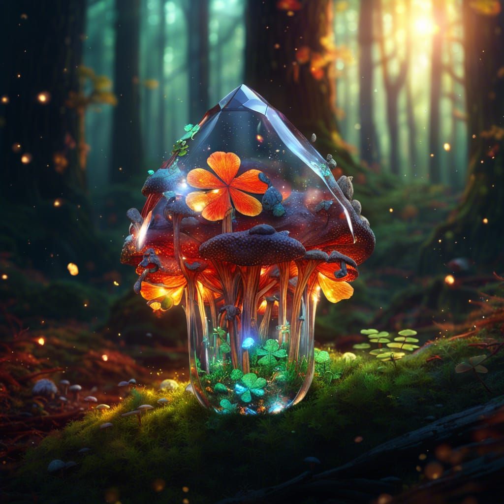a glass crystal ...