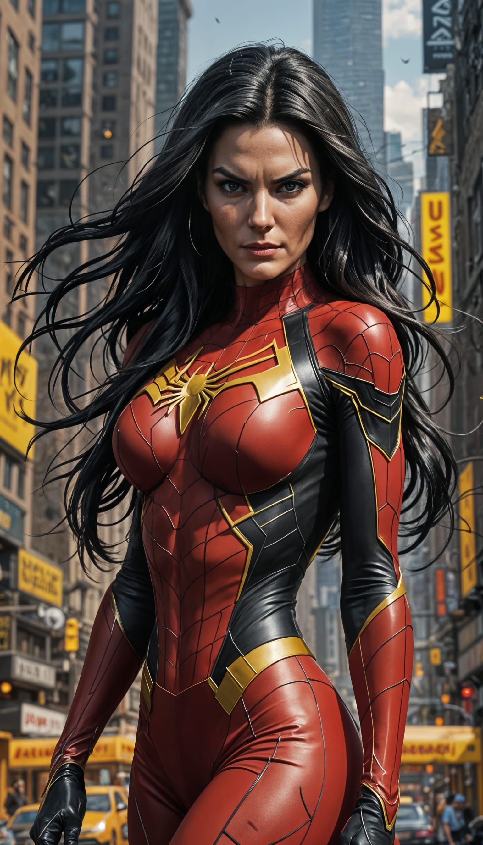 Spider-Woman Mentor in New MCU, in Detailed Matte Painting