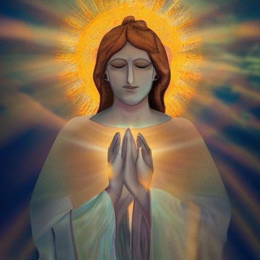 Divine Female Deity Heals with Love and Sunshine