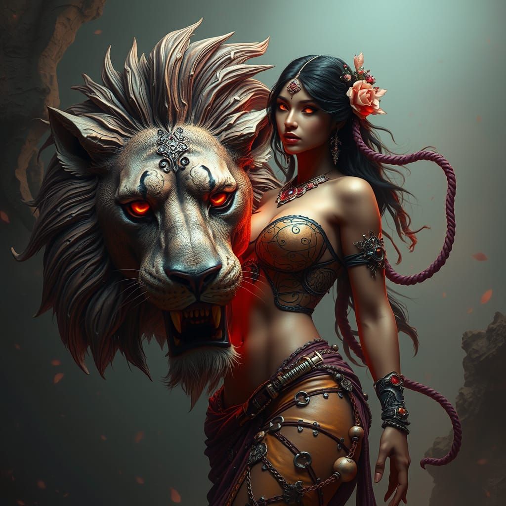 Cyberpunk Goddess Meets Savage Beast in Grotesquecore Metrop...