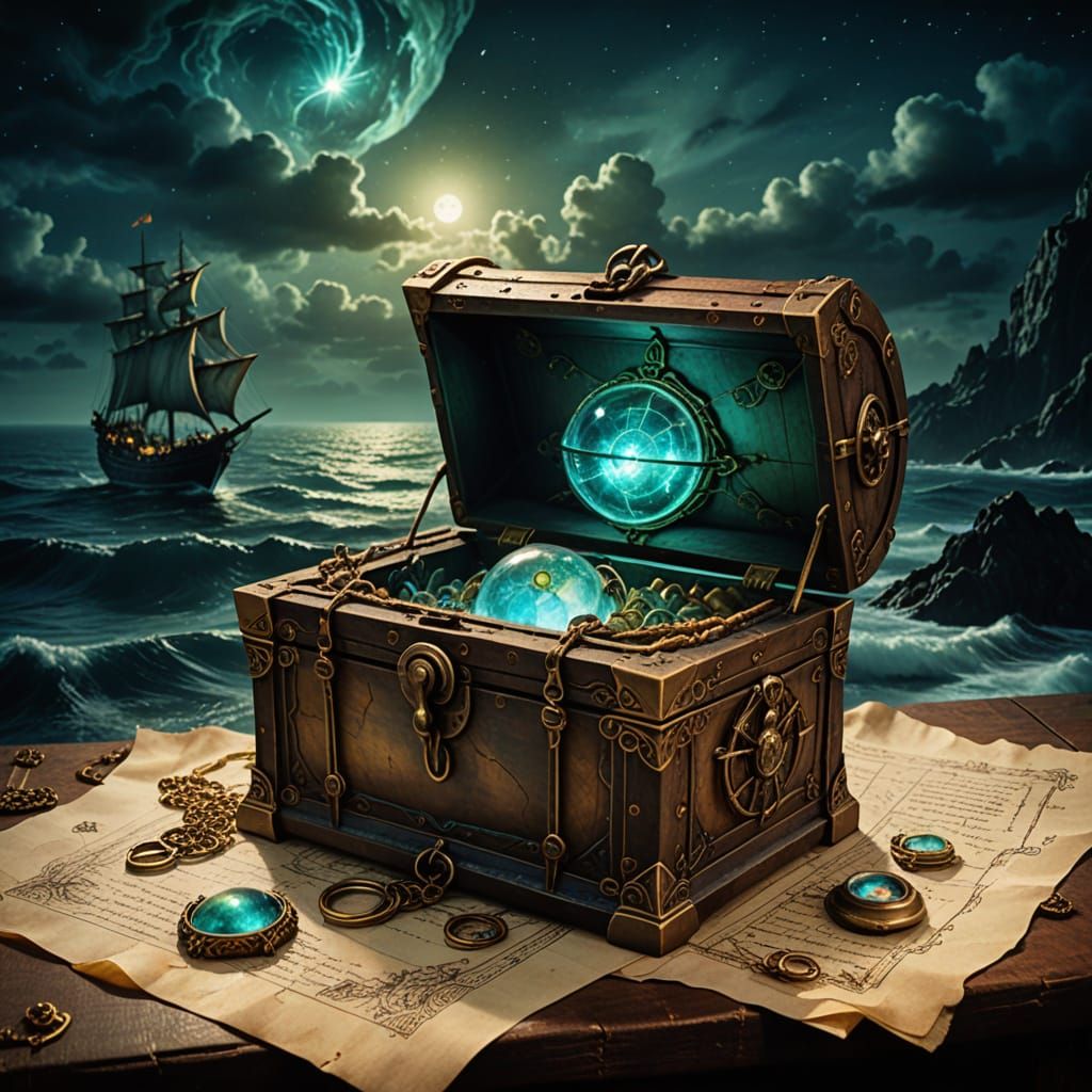 Luminescent Elven Jewelry Treasure Chest