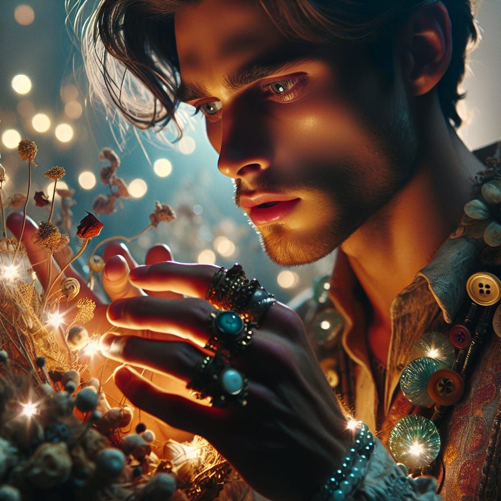 Bohemian Man Creates Bioluminescent Sculpture on Film