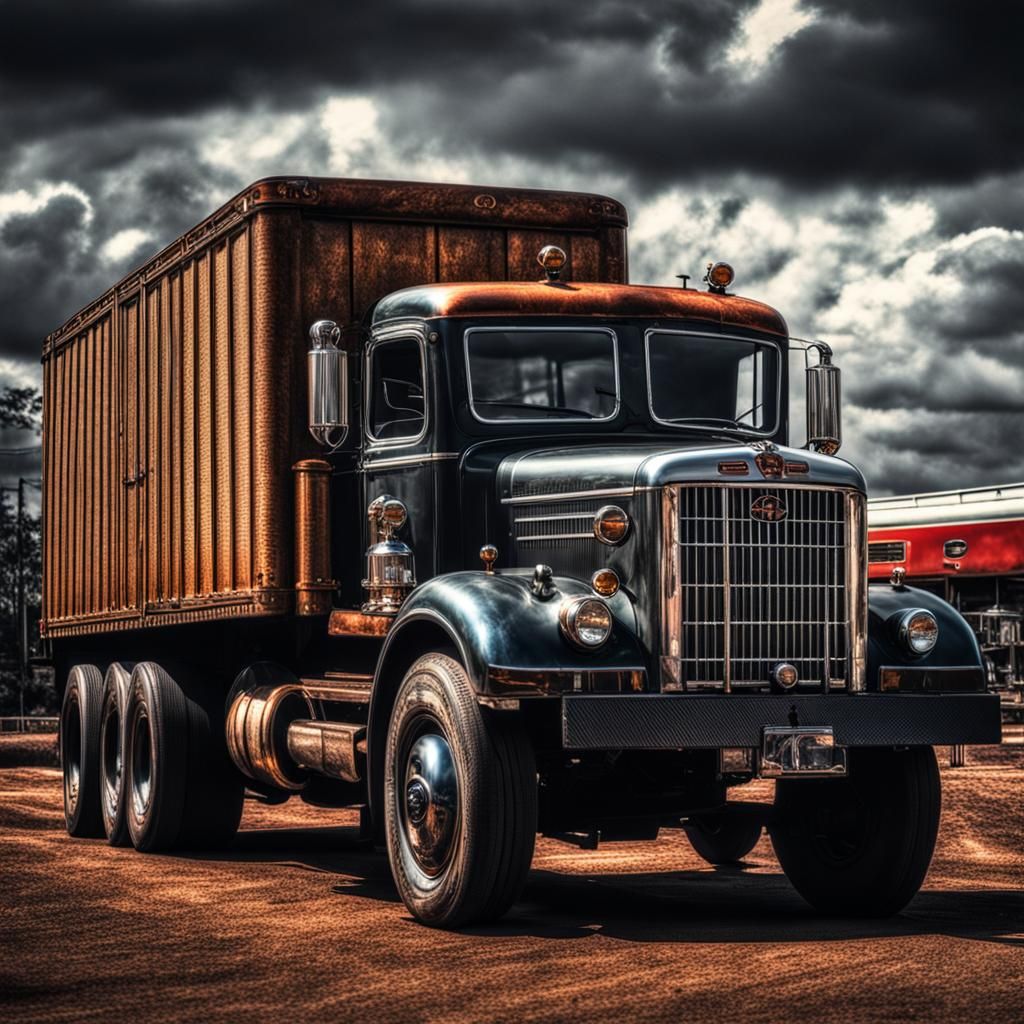 Hyperrealistic Truck with Intricate Details in HDR
