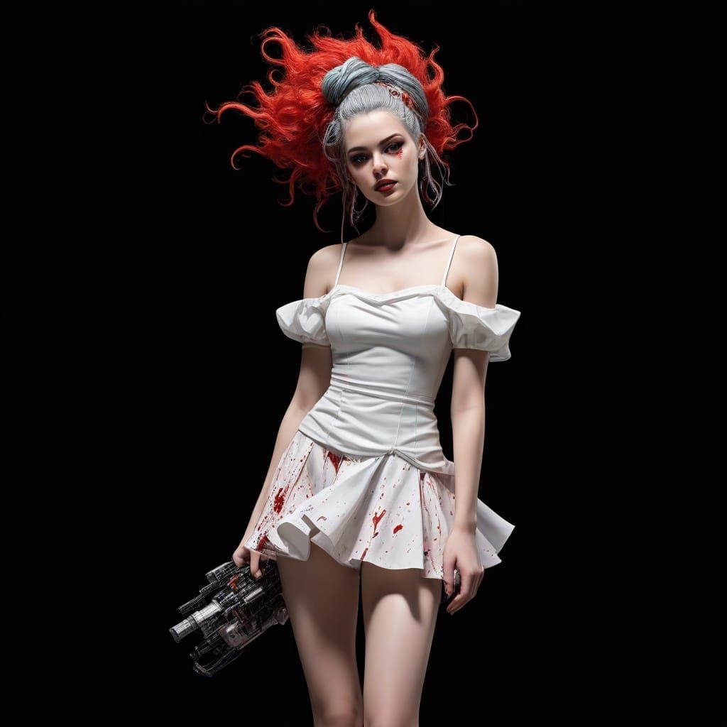 Cybernetic Science Fiction Scene in Arcane Style