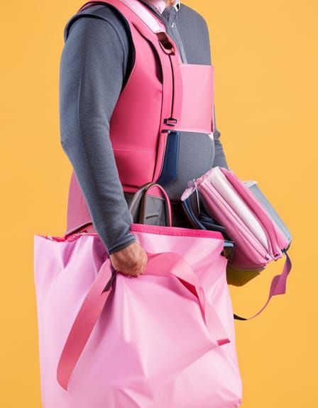 Borriblw Creature with Pink Tidybag