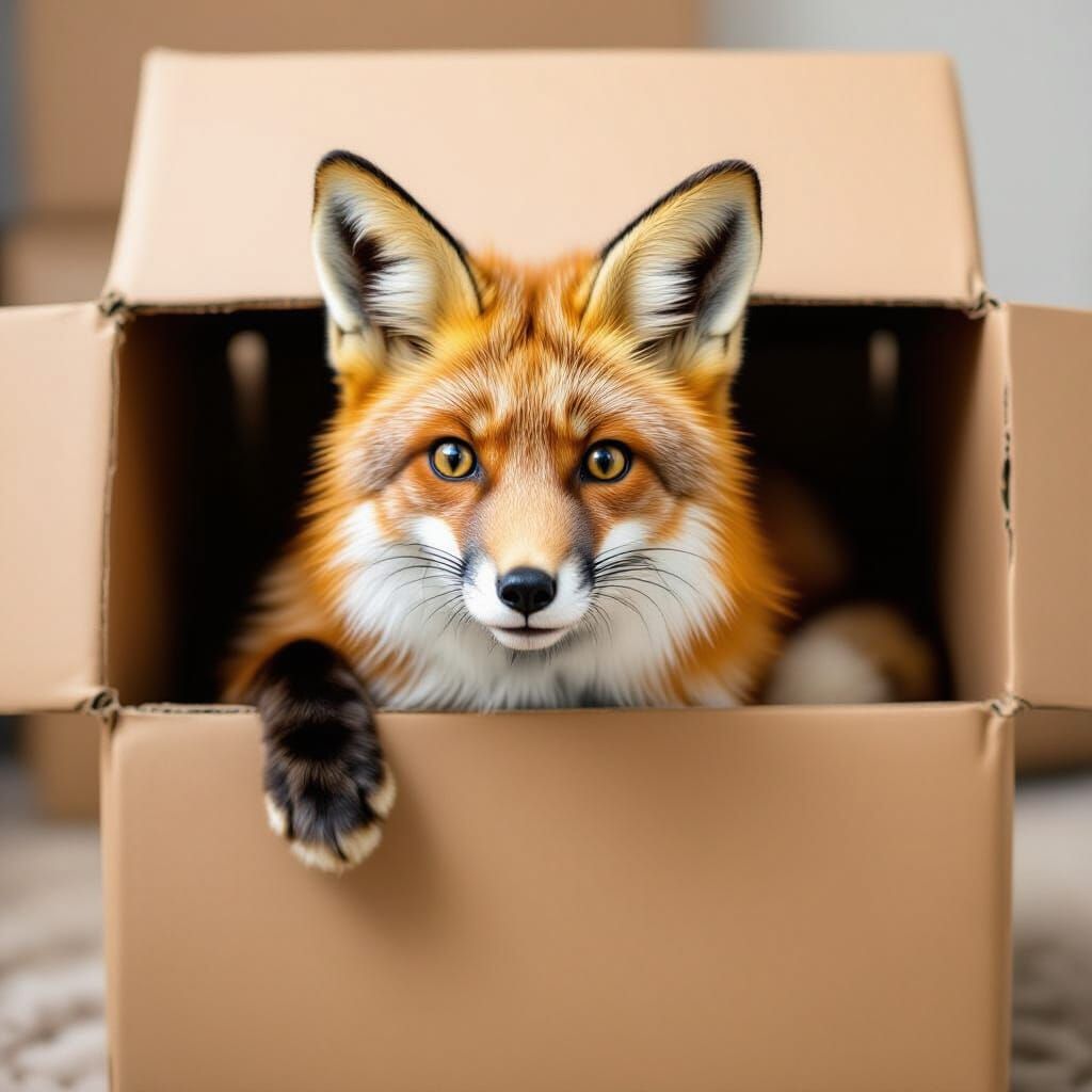 Fox in a Box: A Simple AI Image
