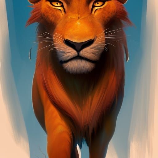 Lion King's Nala: Hyperdetailed Concept Art