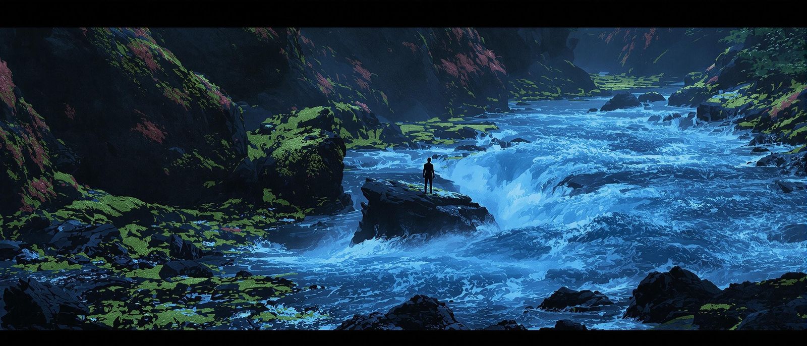 Ethereal River Landscape in Photorealistic Hyperrealism