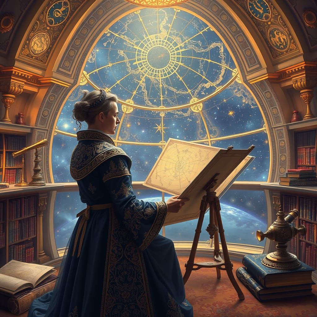 Celestial Cartographer Charts Constellations in Floating Obs...