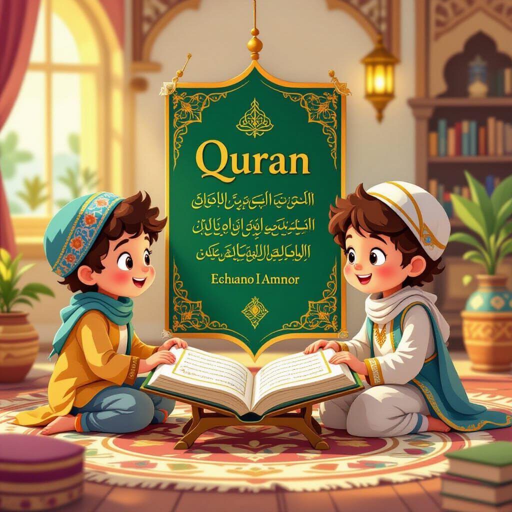 Children Learn Quran Online With Engaging Illustrations