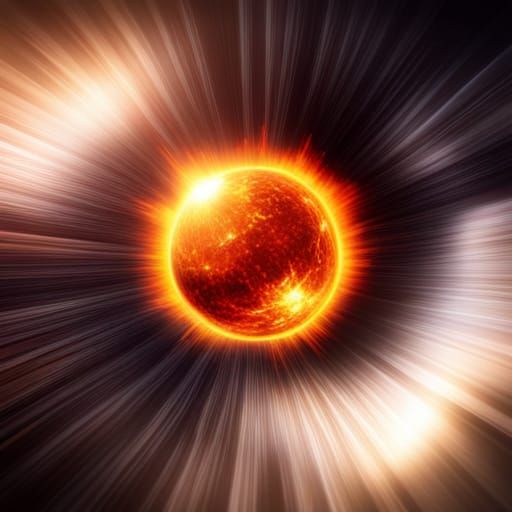 Fiery Orb in Crystal Sphere: Fantasy Concept Art