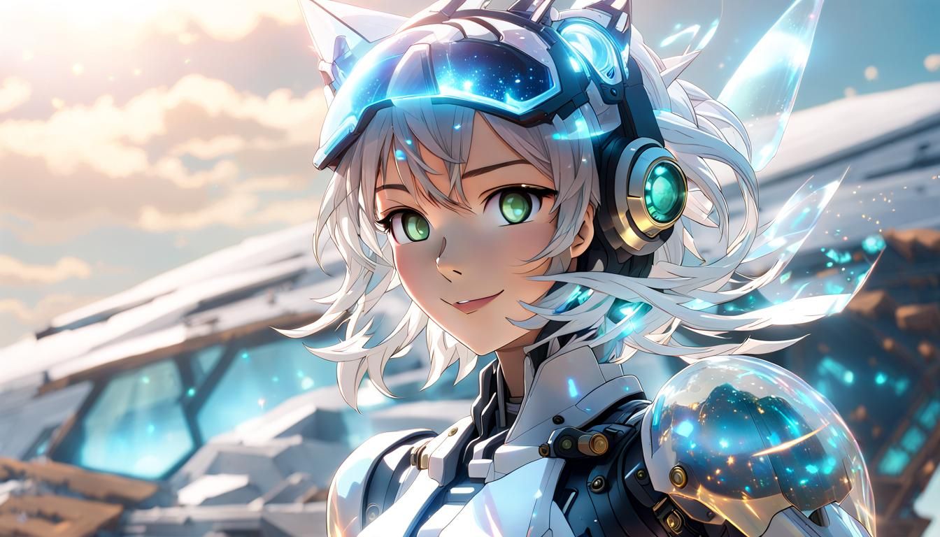 Holographic Mecha Pilot in Crystalline Projection