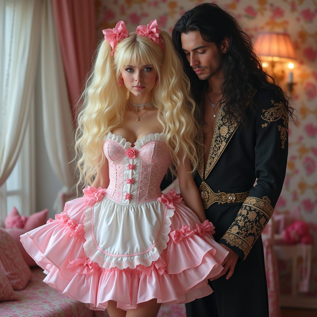 Vampire King Reveals His Prissy Maid in Steampunk Luxury