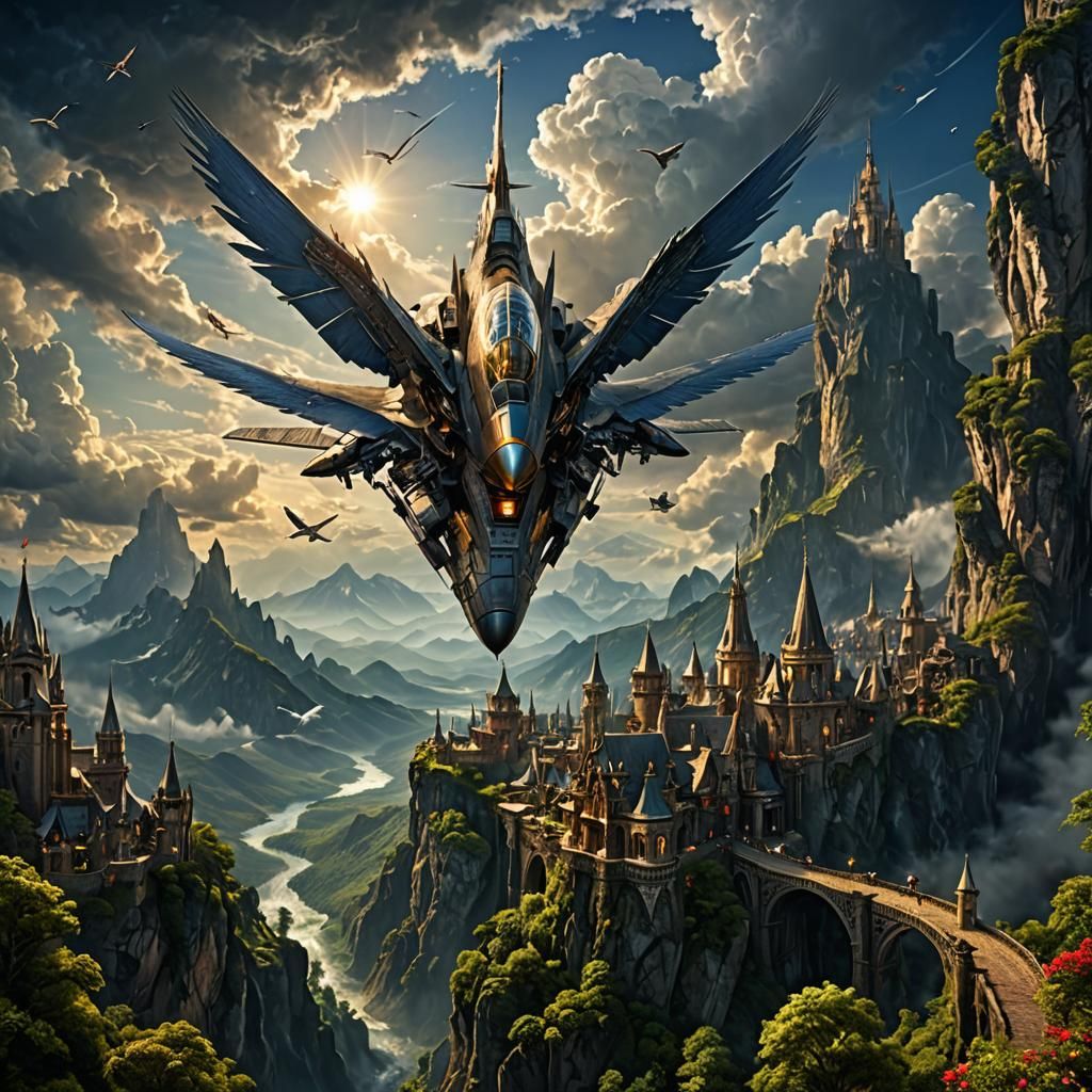 Longing for Flight: A Hyperdetailed Matte Painting