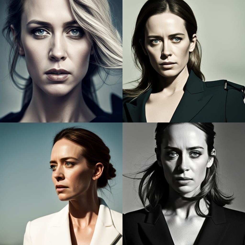 Intense Portrait of Woman in Balenciaga, Editorial Style