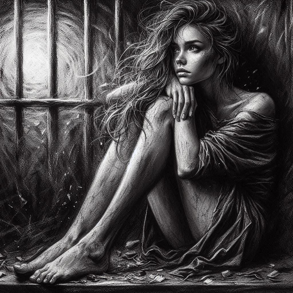 Classic Charcoal Drawing