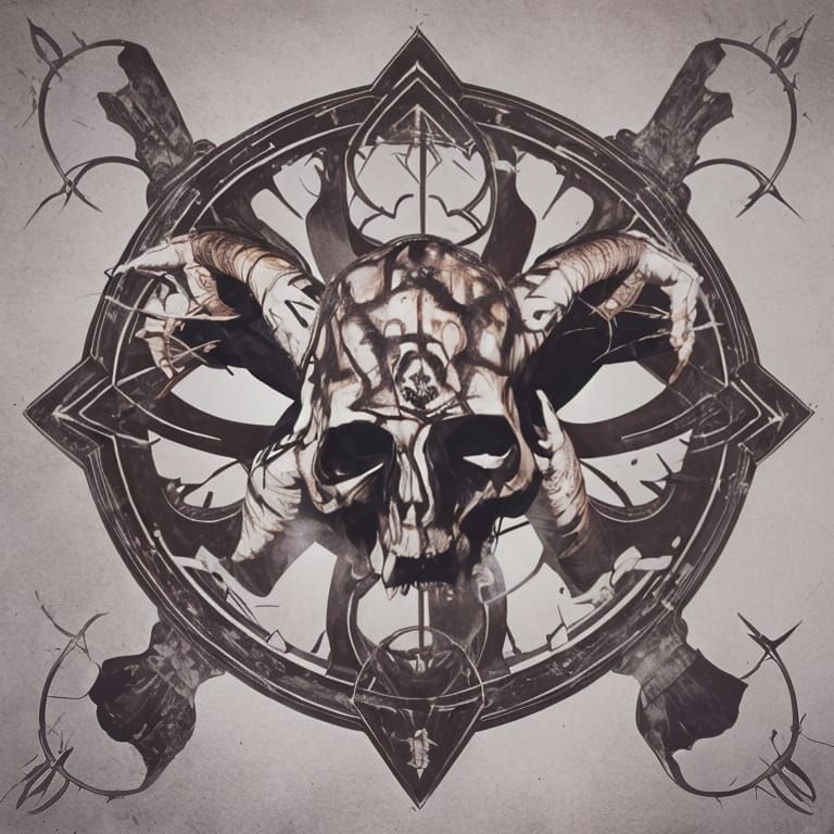 Skeletons Moshing in Drippy Dark Academia Style