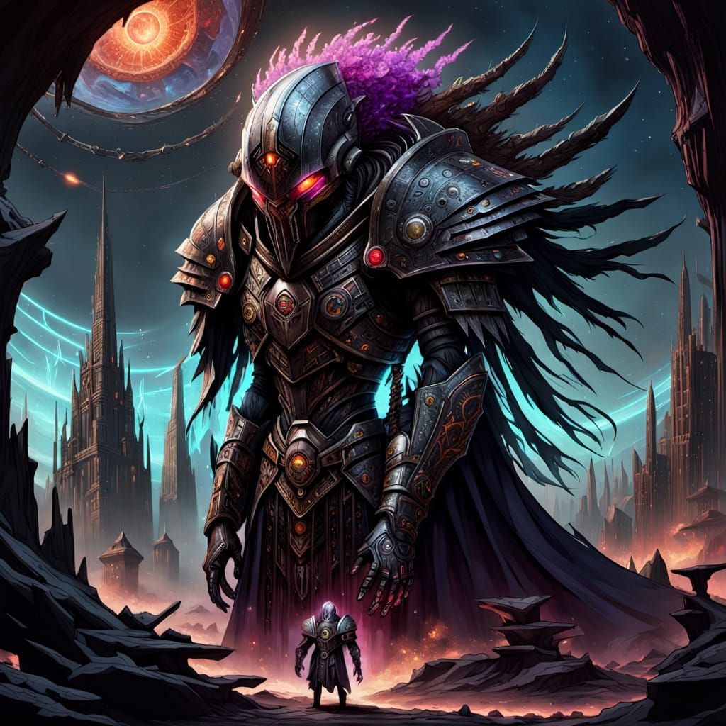 Crystal City on Alien World in Moebius Style