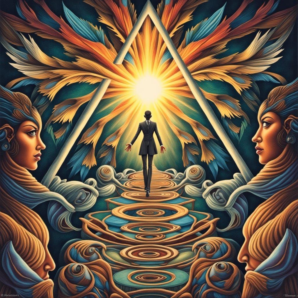 Sacred Geometry Goddess in Harmony with the Universe