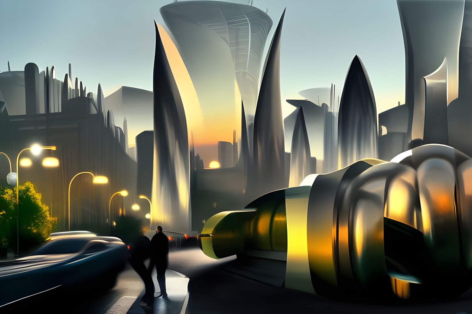 Futuristic Endless Cityscape: Hypermaximalist 3D Render