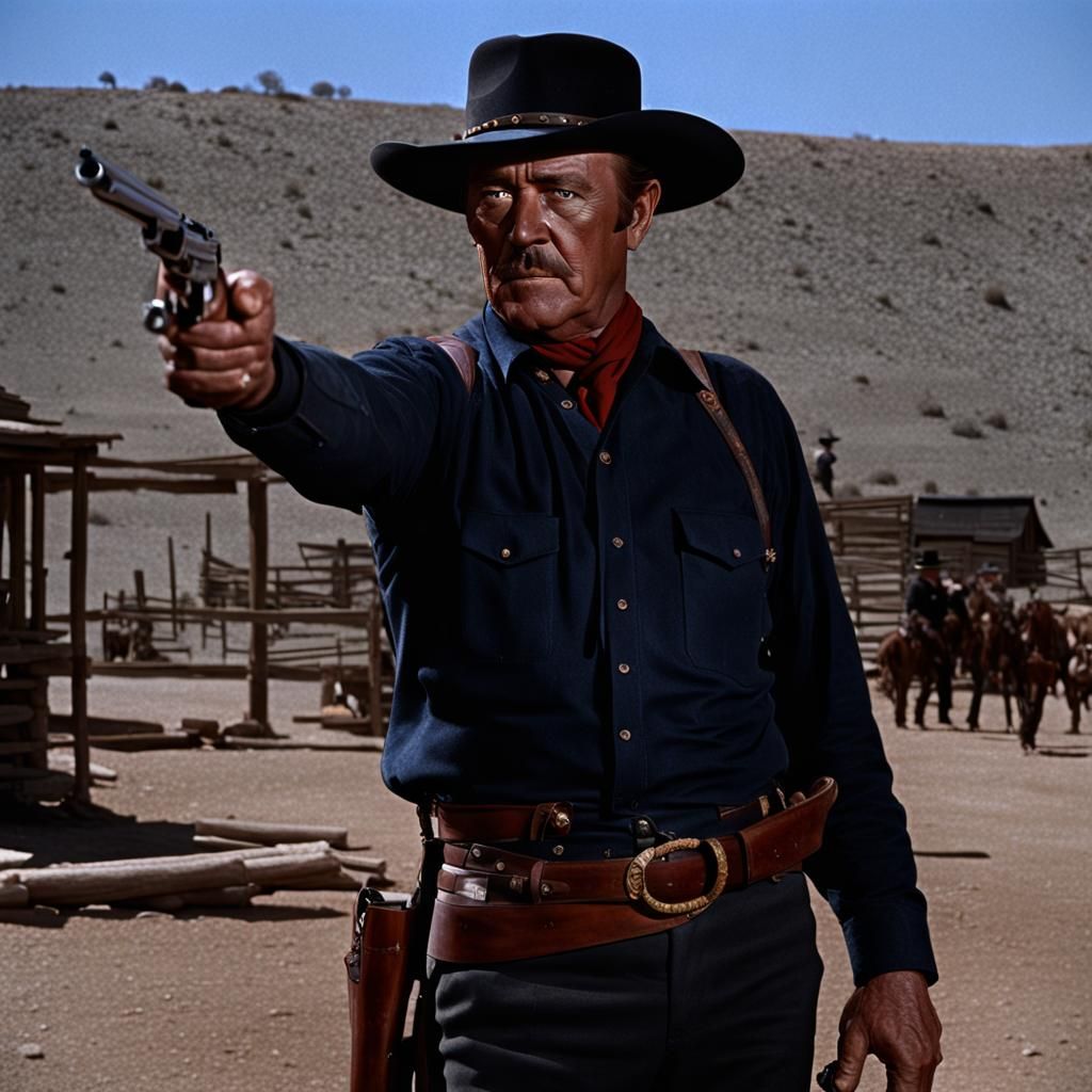 Marshal Dillon Fires His Pistol