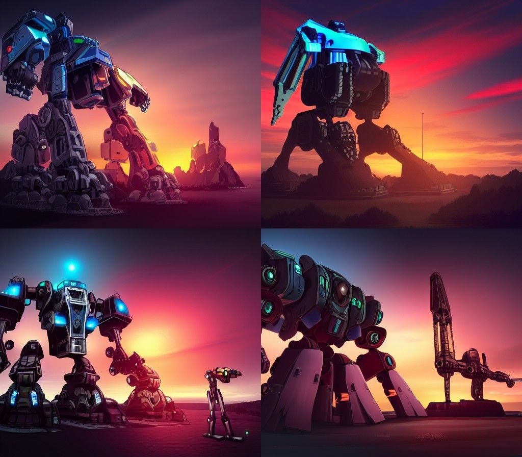 Giant Mech: Futuristic Power