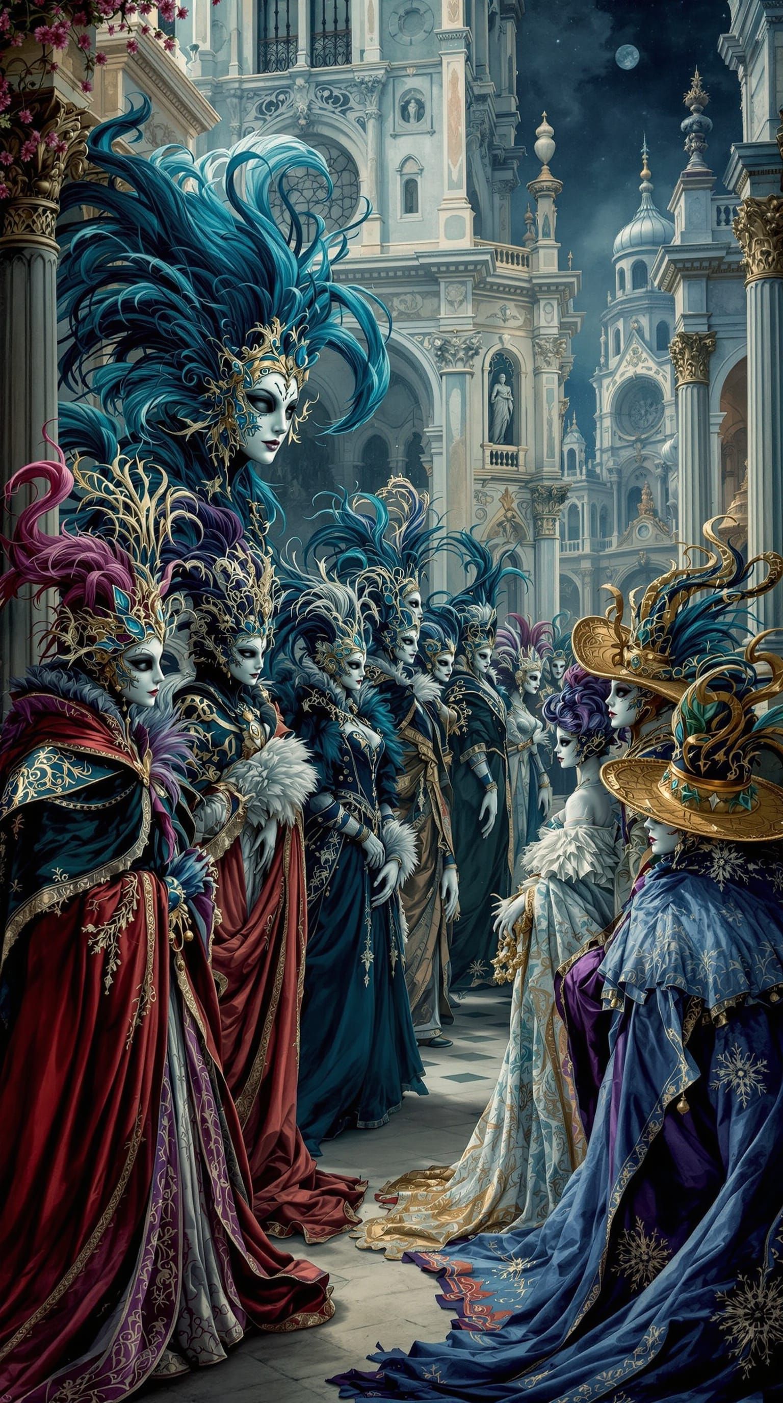 Venetian Masquerade in Baroque Splendor