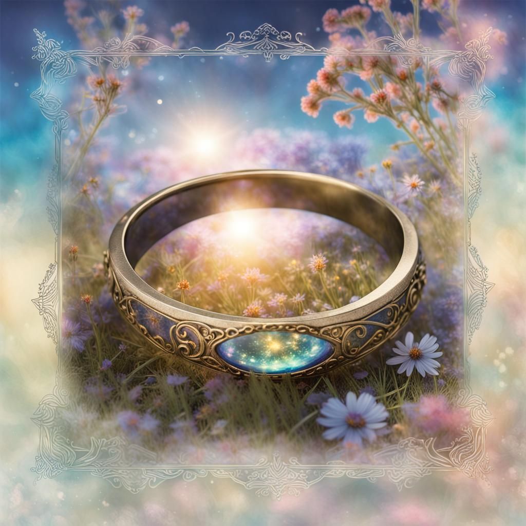Elven Queen's Ring with Luminescent Glow