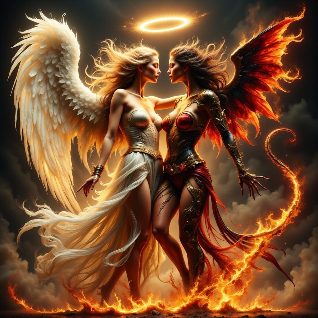 Angel and Demon Woman Confront the Boundaries of Heaven and ...